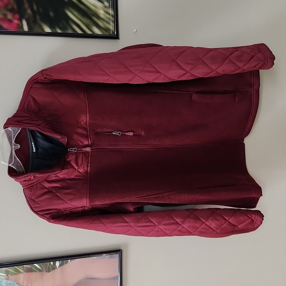 Women's Swiss Tech Maroon Coat Size 3XL